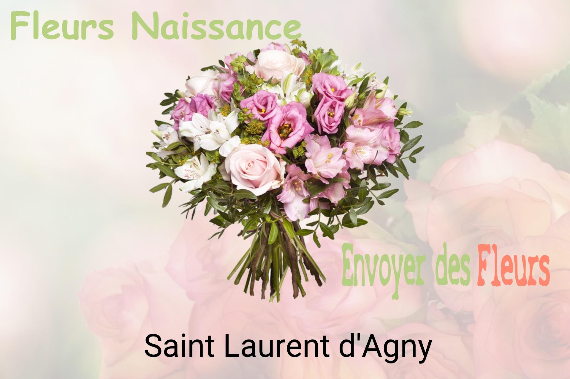 Bouquet de fleurs de naissance livré à Saint-Laurent-d'Agny
